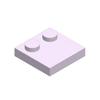 50pcs 33909 Tile Accessories DIY Plastic Plates Building Blocks 2x2 Modified Thin Bricks MOC Compatible Educational Toys for Kid