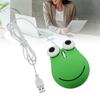USB Wired Cute Mouse for Kids Ergonomic Design Animal Green Frog Shape Corded Computer Mouse for Laptop PC