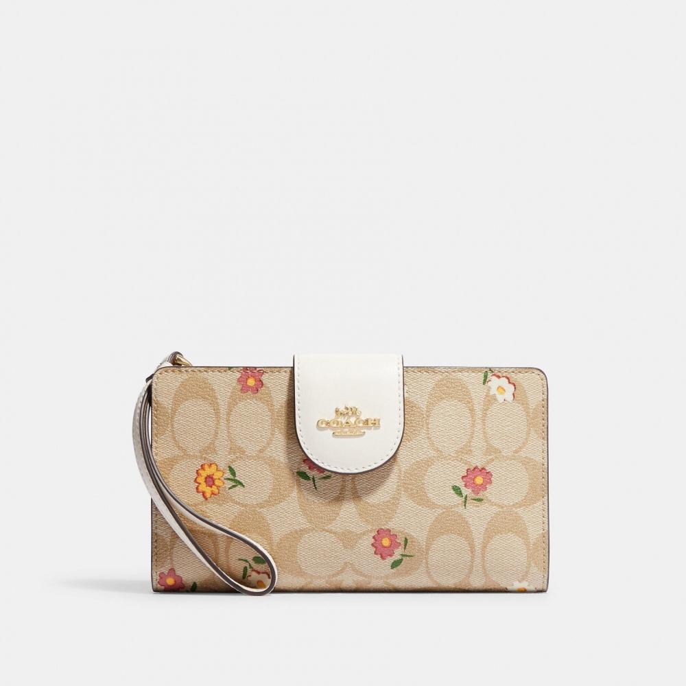 

Кошелек Coach Tech из фирменной канвы с ностальгическим принтом в стиле Ditsy