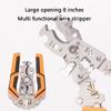 8inch Foldable Wire Stripping Pliers Crimper Cable Cutter Crimping Pliers Terminal Wire Stripping Shearing Cutting