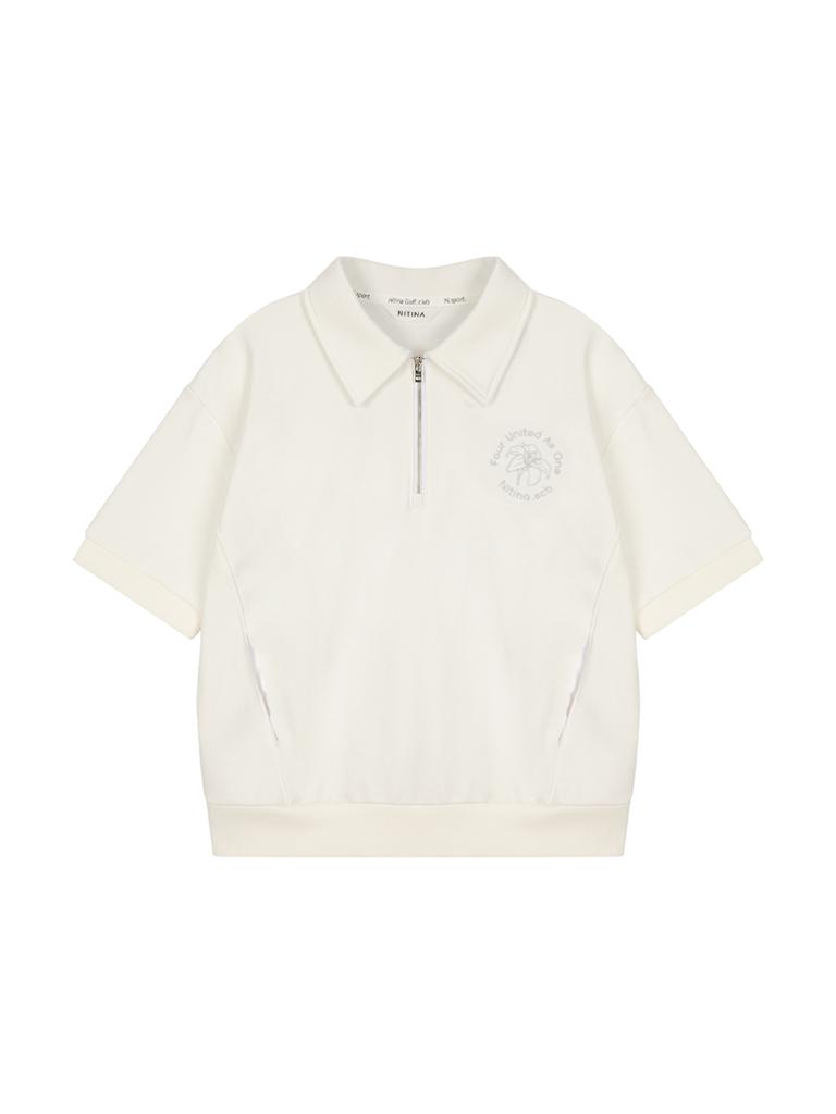 NITINA Recycle Collared Zip-Up Sweatshirt Iv