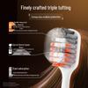 Saky Volcanic Charcoal Soft Bristle Toothbrush 4-Pack CN plug (adapter included)