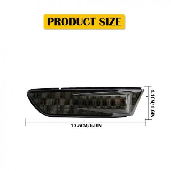 For 03-07 INFINITI G35 Couple Smoked Lens Bumper Side Marker Light Side Lamp EXV