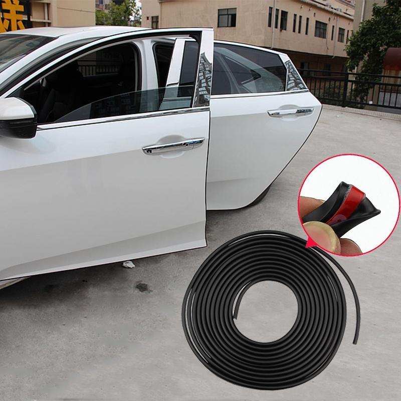16FT//5M Black Protector Edge Guard Moulding Trim Rubber Strip Car Door Scratch