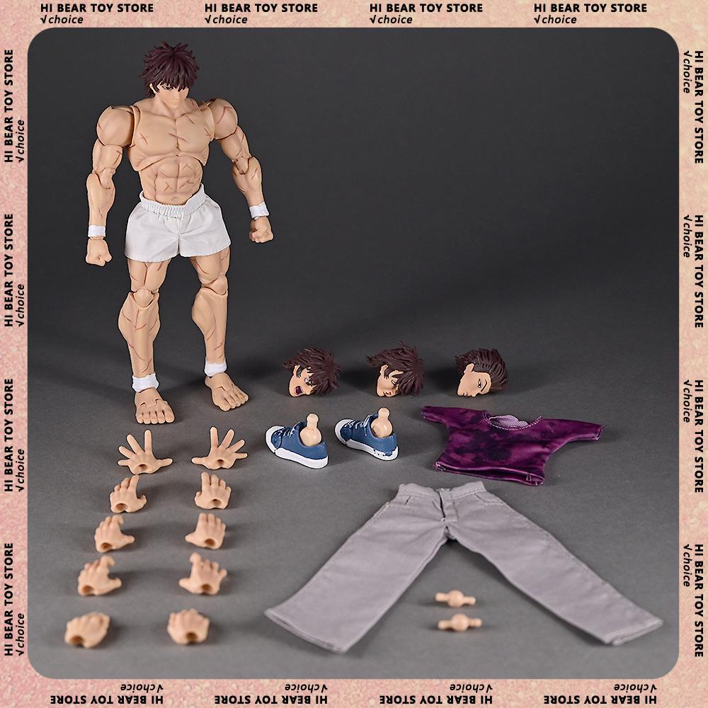 Baki Hanma Figure Hanma Baki Demon Back Ver. Movable Model 1/12 Baki Boy Figures Pvc Collection Decoration Toys Birthday Gifts