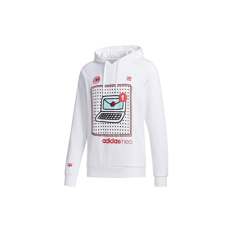 adidas neo M VLDAY HDY Sports Pullover White Men s GE4292 L