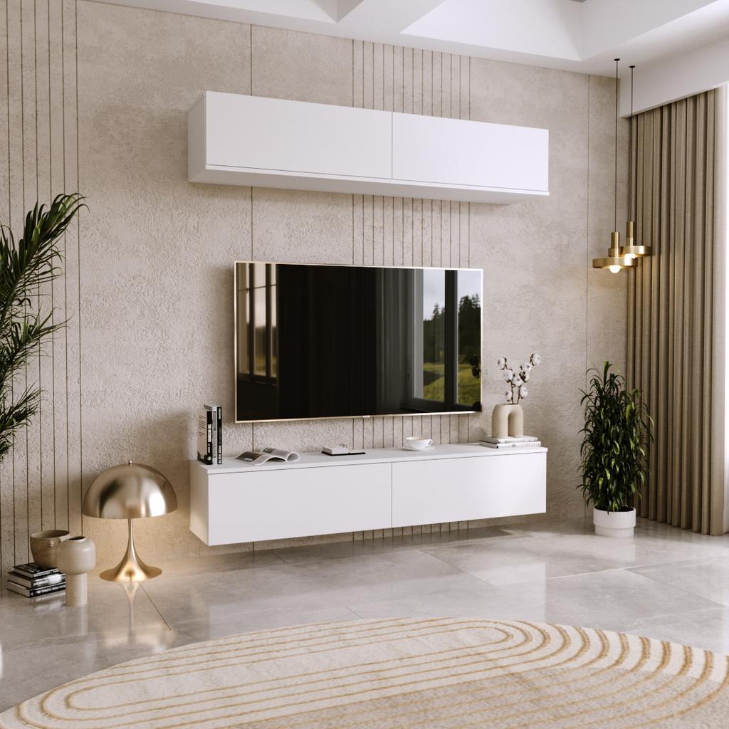 RTV cabinet Nicole 160 cm - color White