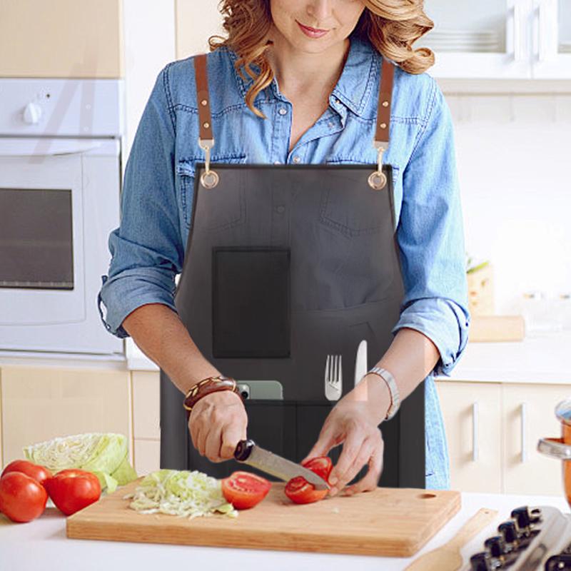 1PC Oil Resistant Durable Easy To Clean Transparent Stain Resistant Waterproof Kitchen Apron