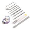 10Pcs/Set Stainless Steel Paracord Needle Knitting DIY Tool Bracelet Weaver Accessory
