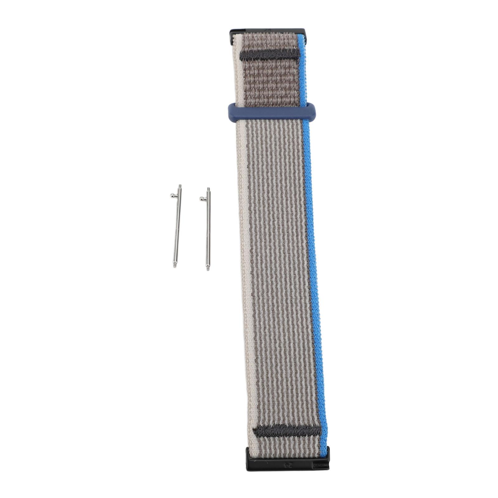 

Спортивный нейлоновый ремешок для часов с застежкой-липучкой 24 мм эластичный дышащий регулируемый сменный синий