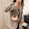 Fashion Pleated Portable Women's Bag 2025 Summer New Fashion Foreign Simple Shoulder Bag Personalized Ins Messenger Bag