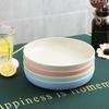 Snack Dish Stackable Smooth Surface Easy To Clean Large Capacity Heightened Base Multipurpose Round Candy Food Fruit Plate Kitchen Supplies