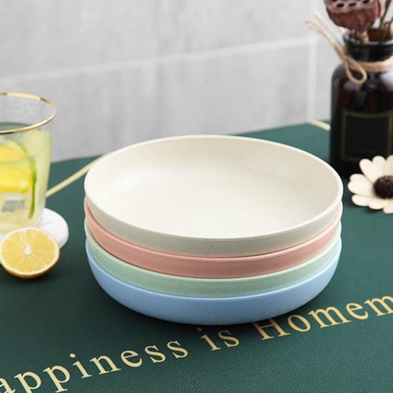 Snack Dish Stackable Smooth Surface Easy To Clean Large Capacity Heightened Base Multipurpose Round Candy Food Fruit Plate Kitchen Supplies