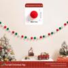 Christmas Tree Hanging Ornaments & Festive Decorations with Atmosphere Lights & Pull Flowers