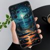 Landscape Moon Night River Mountains Art Phone Case For Samsung S26 S25 S24 S23 S22 Ultra S23 S22 S25 Plus S24 FE S26Edge