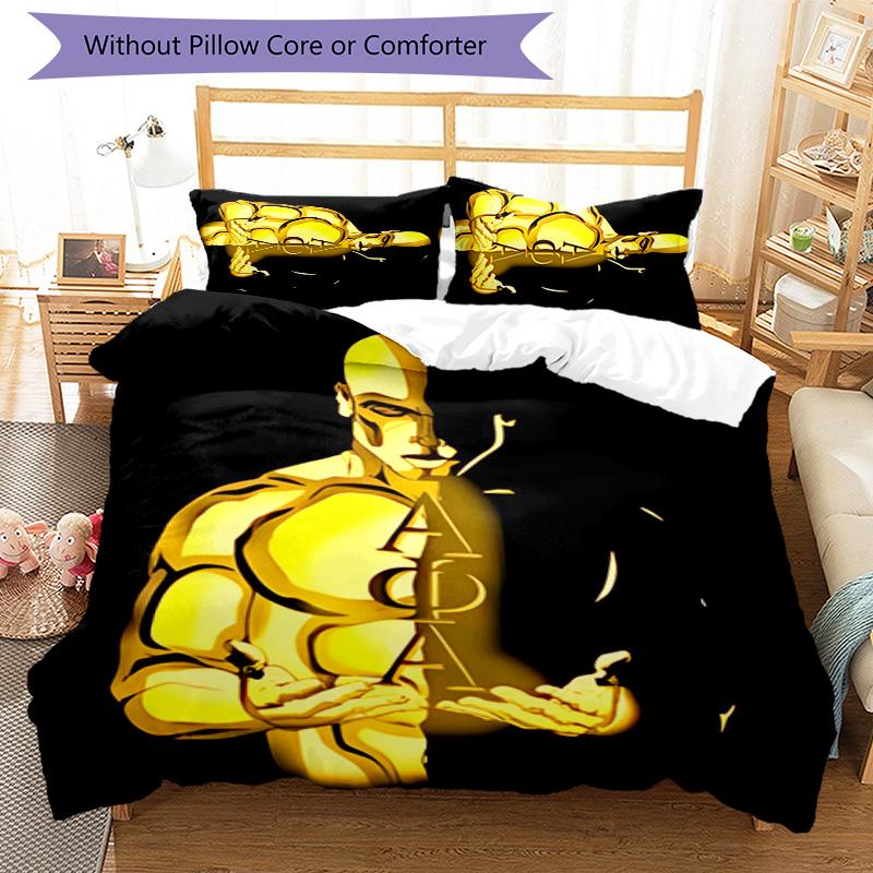3pcs Alpha Phi Alpha logo pattern bedding set duvet cover set includes duvet cover &pillowcases, perfect all season bedroom decoration & gift