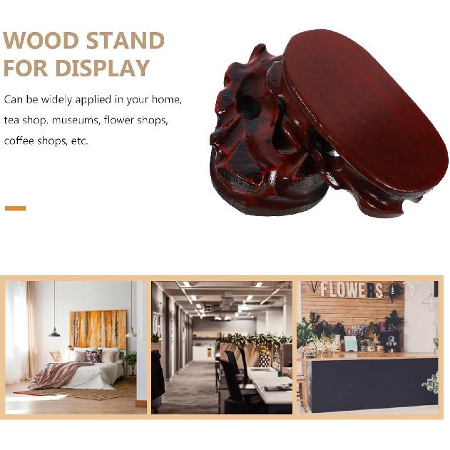 LIFKOME 2 шт. Деревянные подставки Китайские подставки для демонстрации Деревянная подставка для демонстрации Настольная деревянная подставка Деревянная подставка для горшка Стул Деревянная подставка-подъемник Будда
