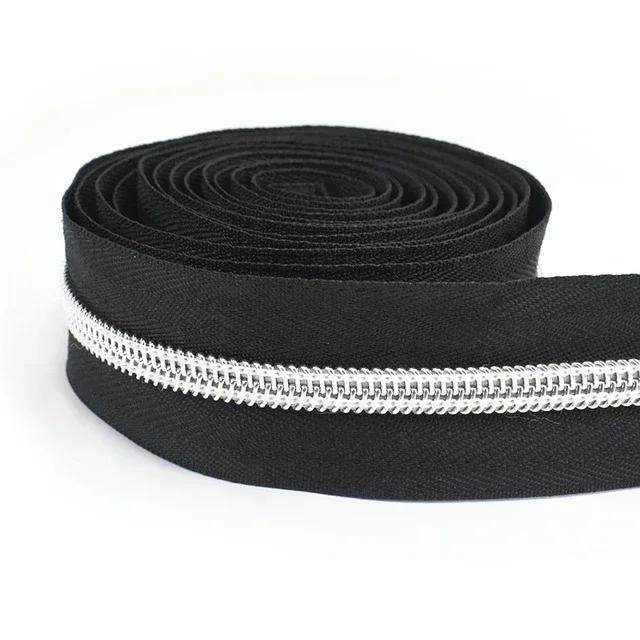 3/5/10/20M 3# 5# Nylon Zipper Tapes Plastic Zip Rolls By The Meter Bag Clothes Sewing Zippers Decorative Zips Repair Accessories