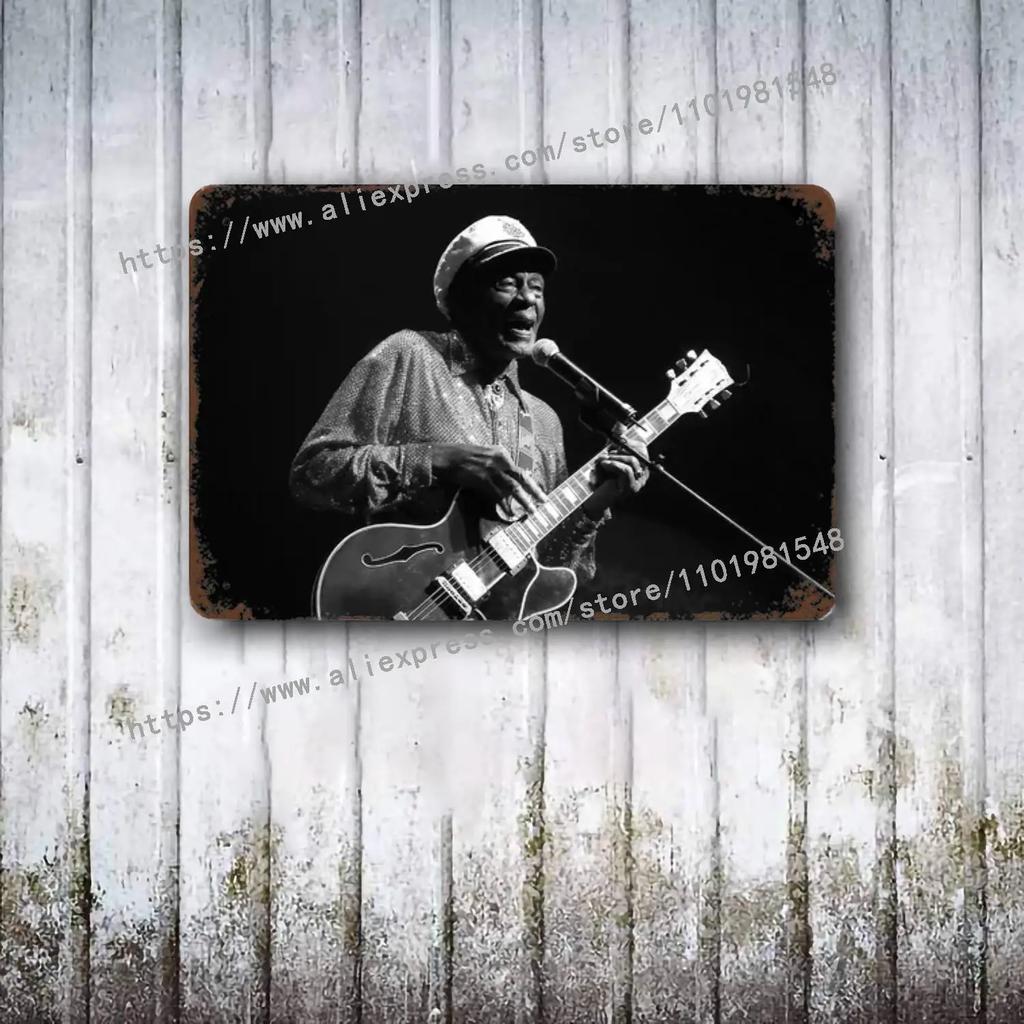 Chuck Berry Band metal Decor Poster Vintage Tin Sign Metal Sign Decorative Plaque for Pub Bar Man Cave Club Wall Decoration