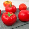5pcs Mini Artificial Tomato Ornament Handicrafts Lifelike Simulation Tomato Model Plastic Fake Vegetables Props Home Decor