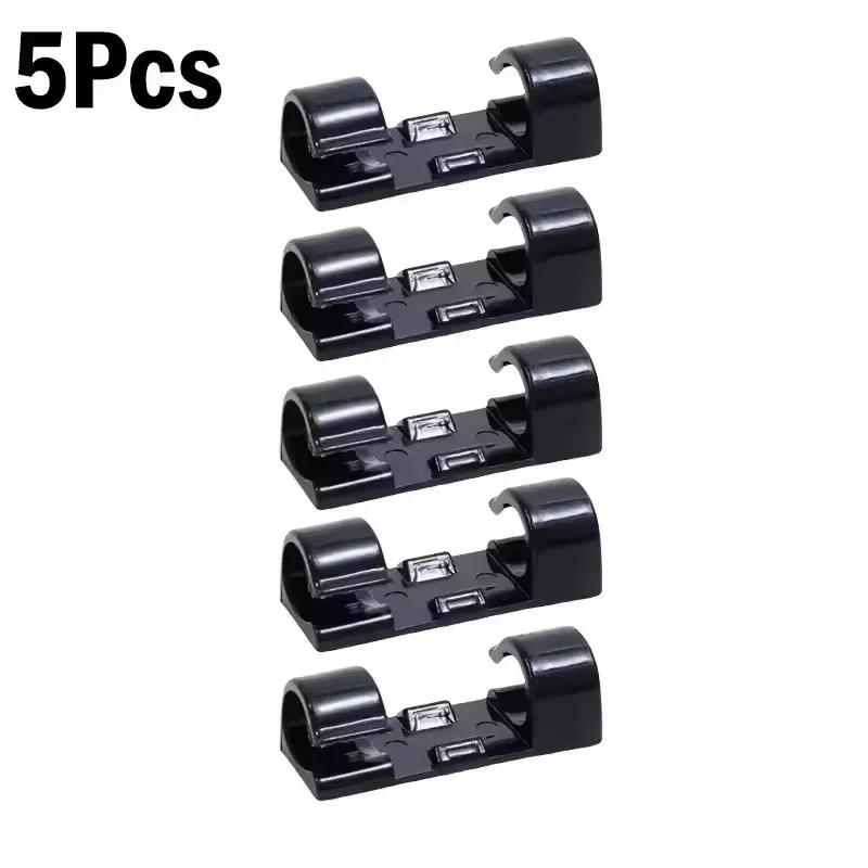 Cable Organizer Clips Wire Holder Self Adhesive Desktop Cord Management for PC Mouse USB Power Cord Fixer Wall Car Home Office