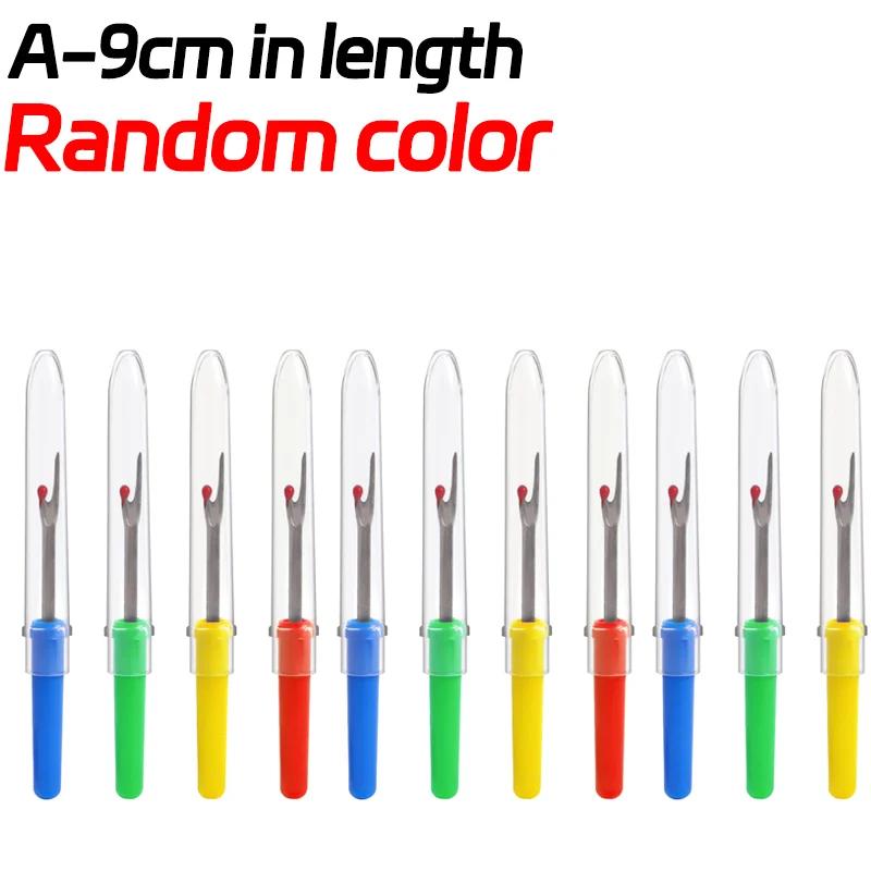 1/10Pcs Steel Thread Cutter Wooden Plastic Handle Seam Ripper Stitch Removal Knife Needle Art Sewing Tool DIY Sewing Accessories