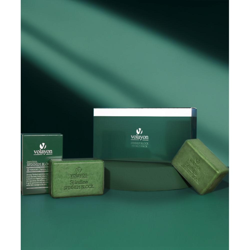 

Volayon [natural Soap] Pore Blackhead Care Spinem Block Ligaro Pack 120g X 3 Packs NONE