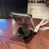 Funda Crossbody con Cordón y Chapado a Prueba de Golpes Para Huawei Nova 13 Pro 12 12S 11 10 9 8 7 6 5 Pro Espejo Conejo Soporte Cubierta de Silicona