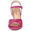 Allegra K Women's Cross Strap Kitten Heel Ankle Strap Sandals, Hot Pink, Size 23.5cm
