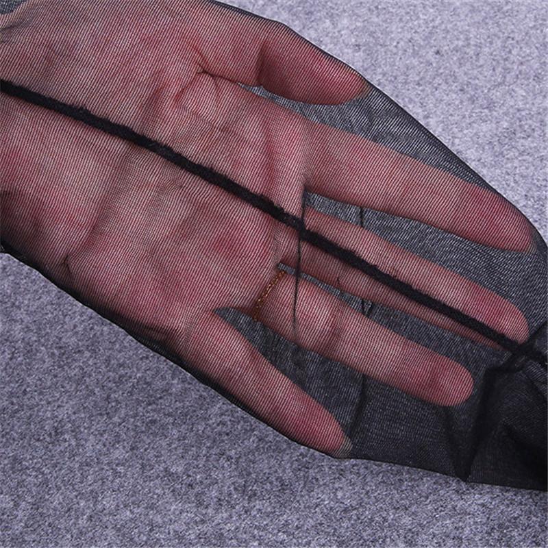 Retro Sexy Lace Stockings Cuban Heel Back Seam Black Silk Stockings Sexy Lingerie Ultra-Thin Transparent Long Socks For Women