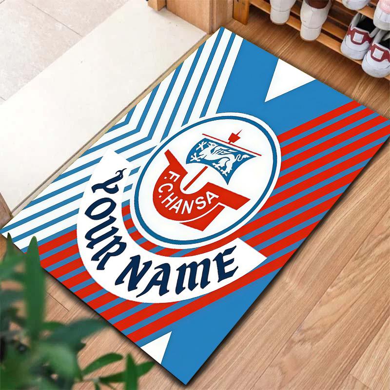 Fc Hansa Rostock Custom Name Carpet Rug For Living Room Bedroom Home Sofa Decoration Kids Play Nonslip Floor Mat