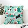 Simple Color Animal Illustration Patterns Pillow Case Linen Pillow Case Sofa Home Decor Cushion Cover Cushion Cove