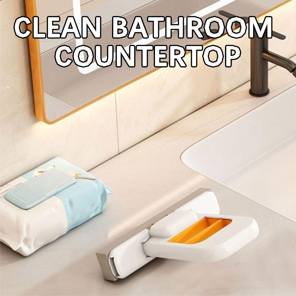 Mini Mop Self-Squeeze Window Cleaner Tool for Bathroom Tight Spaces Mirror Tile Kitchen Dining Table Car Household Cleaning Tool