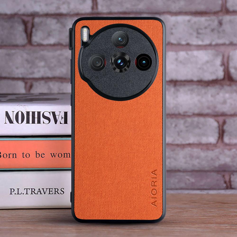 Case for Nubia z70 z60 ultra nubia z60S Pro funda Soft Master Hard Textile Leather Fashion Phone Cover for nubia z70 ultra Case