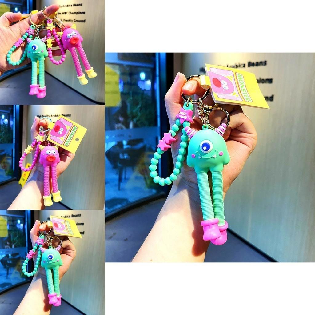 Cute Stretch Monster Keychain Durable Pvc Material Perfect For All Occasions