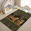 Retro Jungle Tiger Pattern Living Room Carpet Machine Washable Restaurant Soft Non-slip Floor Mat Home Decor Bedroom Bedside Rug