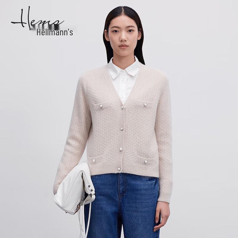 

Женский кашемировый кардиган Hirmanns с V-образным вырезом и длинными рукавами L