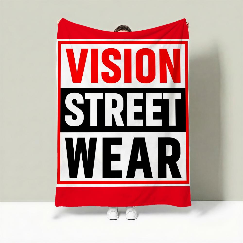 

Skate V-Vision Street Wear Throw Lightweight 240g Flannel Blanket Soft Skin-friendly for Summer Cooling 75cmx90cm