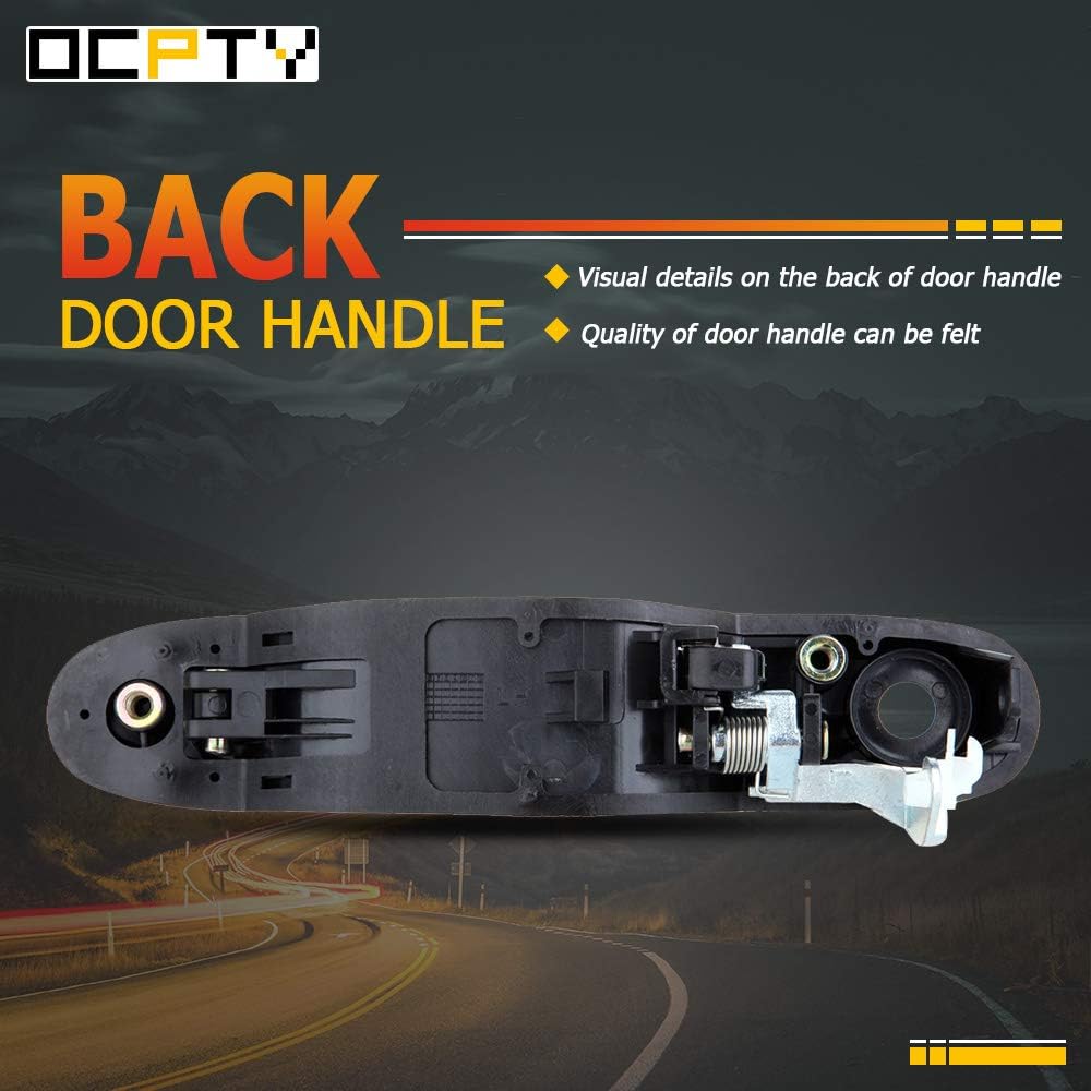 OCPTY Door Handle Exterior Front Driver Left Side Replacement fit 1998-2003 Sienna Outside Door Handle Black