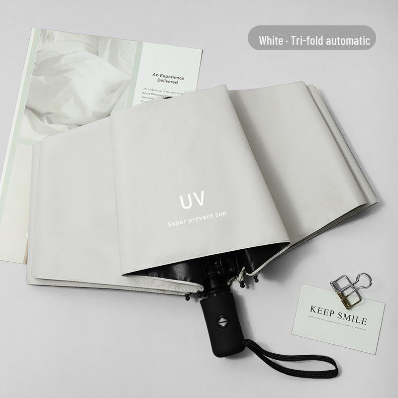 

Автоматический складной зонт с 24 спицами: Высококачественный, двойного назначения, устойчивый к шторму, большой зонт для солнца и дождя