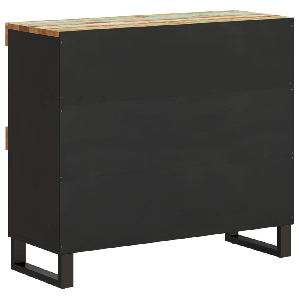 Side Table 85 X 33 X 75 Cm Reclaimed Solid Wood