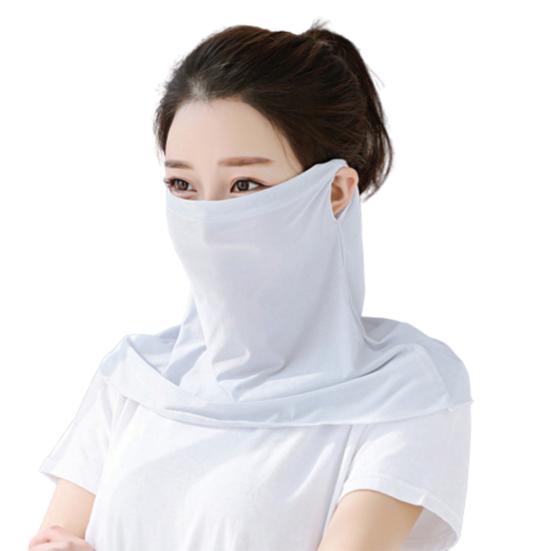 Damen Mode Mund-Nackenabdeckung Anti-UV Staubdicht Atmungsaktiv Outdoor Gesichtsschutz