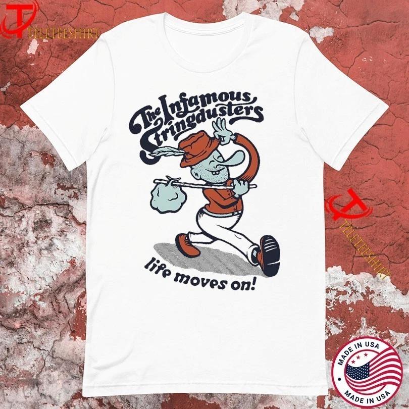 The Infamous Stringdusters Life Moves On White Cotton Shirt S5xl Cs404 S