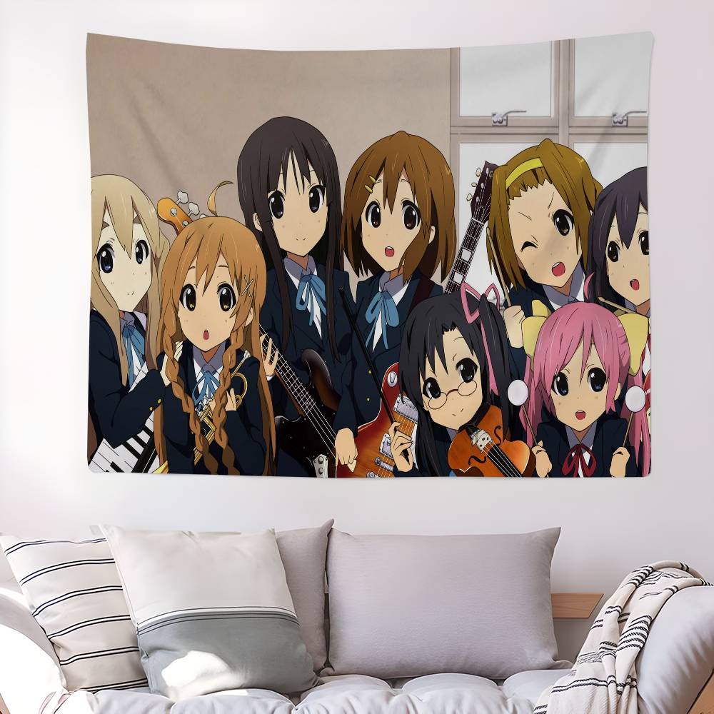 Anime KOn Colorful Tapestry Wall Hanging Cheap Hippie Bohemian Wall Tapestries Mandala Wall Hanging Sheets