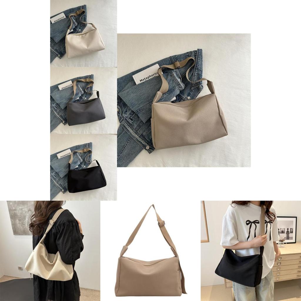 Large Capacity Solid Color Summer Women's Fashion Minimalist Commuter Tote Bag