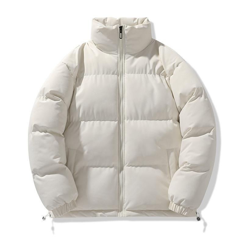 Giacca Invernale Ampia con Collo Alto Cappotto Casual Caldo Imbottito di Cotone