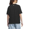 Adidas Originals Comfortable Soft Casual Versatile Short Sleeve Breathable Drop Shoulder T-Shirt Women Tops Black KB8959