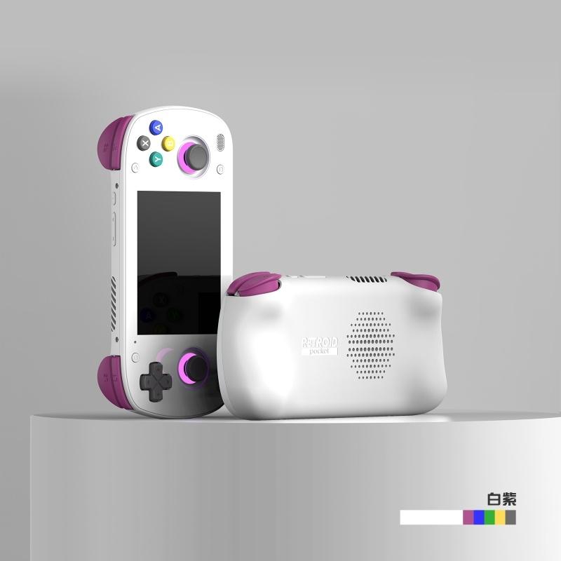 

Retroid Pocket Mini Ретро портативна ігрова консоль 3,7-дюймовий OLED HD екран Android Відеоплеєр 6G+128G Bluetooth Ігрові подарунки 6 128G фіолетовий