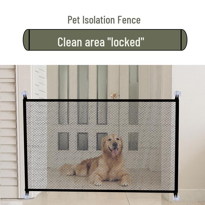 Portable Pet Mesh Barrier: Indoor Gate for Dogs and Cats, Anti-Escape Isolation Fence