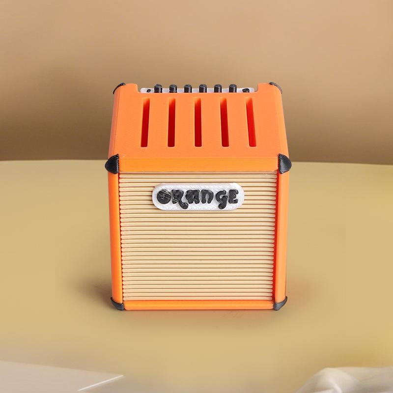 

Guitar Pick Holder, Creative Music Accessories, Fits 0.059-inch and Thinner Picks, Durable, with 5 Compartments, Orange оранжевый